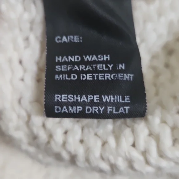 Indigenous Cardigan Knit Sweater Organic Cotton Cream Ivory Womens Small Boho - Picture 9 of 10